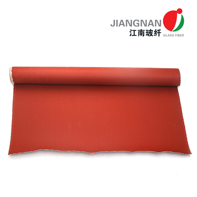Pano 0.4mm de alta temperatura vermelho da tela da cortina do fogo da fibra de vidro para o sistema de controlo de construção do fogo