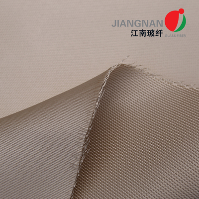 O cetim alto da espessura do material 0.6mm de pano da fibra de vidro do silicone tece a tela de alta temperatura