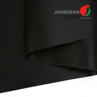 Tecido de fibra de vidro revestido de silicone de superfície opaca de 1000 mm de largura para projeto de cortina de fumaça
