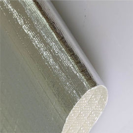 Pano de alta temperatura da fibra de vidro ALFW600 com folha de alumínio para a isolação da tubulação