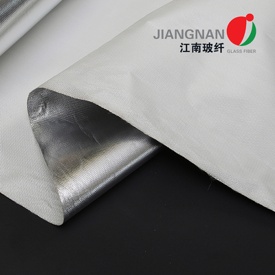 Tela aluminizada da fibra de vidro 430-600G/Sq.Mtr para a alta temperatura até 550°C