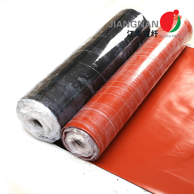 Proteção contra altas temperaturas Tecido de fibra de vidro revestido de silicone para protecção da solda